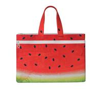 QGGHNISD Swan Reflection Canvas Tote Bag Document Organizer Bag Zipper File Storage Handbag Portable Office Travel Bag, Anguria rossa., Taglia unica
