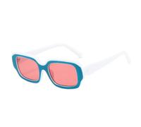 QGGNMGT Occhiali da sole alla moda per uomo e donna con protezione UV400, patchwork di colori, moda estate primavera (blu rosa)