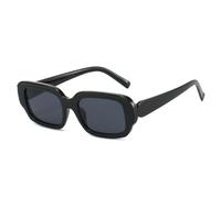 QGGNMGT Occhiali da sole alla moda per uomo e donna con protezione UV400, patchwork di colori, moda estate primavera (nero pieno nero)