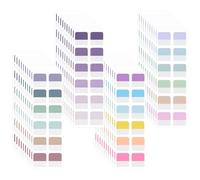 QGGTQG Cartoncini adesivi, 480 pezzi, autoadesivi, per page marcatori, etichette adesive, per ufficio, diario, raccoglitori, libri (480 m)