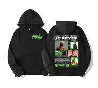QGHXFY Rapper JC Reyes Album Tour 2025 Stampata Felpa a Cappuccio, Maglie Unisex Moda Casual Manica Lunga,Nero,3XL