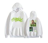 QGHXFY Rapper JC Reyes Tour 2025 Stampata Felpa a Cappuccio, Maglie Unisex Moda Casual Manica Lunga,Bianca,3XL