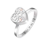 QGJNSGC Anello per ceneri con albero della vita, nodo celtico, albero genealogico, ricordo commemorativo, gioiello per cremazione sempre nel mio cuore, per donne e uomini, 6#, Metallo non prezioso