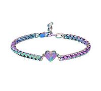 QGJNSGC Braccialetto con urna a forma di cuore per ceneri da donna, ali d'angelo, braccialetti per cremazione, ricordo umano per animali domestici, funerali, gioielli commemorativi per i propri cari