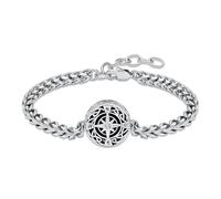 QGJNSGC Braccialetto con urna per ceneri con bussola, regolabile, per donne e uomini, funerale, urna commemorativa, medaglione per ceneri, Misura unica, Acciaio inossidabile, Nessuna pietra preziosa