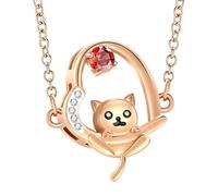 QGJNSGC Collana con urna a forma di cuore, per donne e uomini, con zampa di animale domestico, gioielli per ceneri commemorativi, funerali, porta ceneri, Acciaio inossidabile, Non pietra preziosa