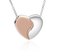 QGJNSGC Collane con urna a forma di cuore per ceneri per donne gioielli per cremazione commemorativa per ceneri umane ciondolo urna per contenere le ceneri della persona amata simpatia regalo, Unisex