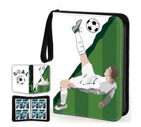 QGK Album Raccoglitore Per Carte, Conserva E Proteggi Le Tue Carte Preferite Raccoglitore Album Carte football, Con 50 Pagine Di Buste 400 Carte Capacità