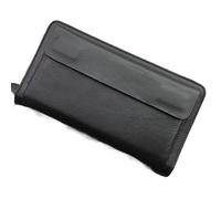 QGKWJP Pochette da uomo Porta carte Porta carte Portafoglio lungo vintage Borsa grande per cellulare Borsa pochette per cellulare La scelta più ideale (Colore: Nero, Dimensioni: 22 * 12 * 4.5 cm)