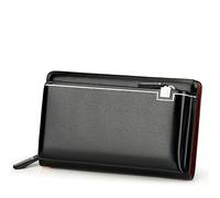 QGKWJP Pochette da uomo Portafogli da uomo di grande capacità Tasca per cellulare Portafoglio multifunzione per uomo (Colore : Marrone, Dimensioni : 21.5 * 13.5 * 5cm)