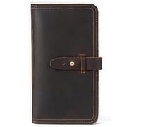 QGKWJP Pochette Portafoglio da lavoro retrò da uomo Borsa per documenti di grande capacità Borsa stile lungo, scelta migliore (Colore: B, Dimensioni: 19 * 11 * 2 cm)