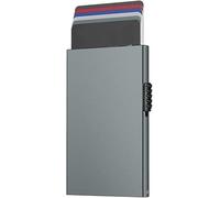 QGKWJP Porta carte di credito in metallo Porta carte di credito Porta carte con blocco RFID Porta carte da donna minimalista in alluminio