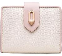QGKWJP Porta carte Portafoglio in pelle da donna Portafoglio con fibbia di grande capacità Portafoglio corto multifunzionale con pochette (Colore : Giallo)