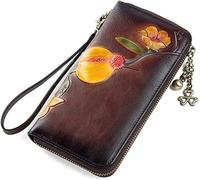 QGKWJP Portafoglio da donna Portafoglio lungo casual Portafoglio con pochette da donna Portafoglio Borsa con cerniera in rilievo, Borsa europea con cerniera lunga, la scelta migliore