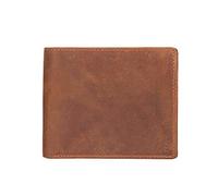 QGKWJP Portafoglio da uomo in pelle Portafoglio sottile Hipster Porta carte di credito/portadocumenti in pelle di vacchetta Portafoglio pieghevole (Colore : A, Dimensioni : 11.5x9.5x1.5cm)