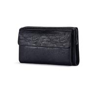 QGKWJP Portafoglio Lungo da Uomo Porta Carte di Credito Portamonete Portamonete con Cerniera Portafoglio in Pelle PU di Grande capacità, Scelta Migliore (Colore : A, Dimensioni : 19 * 11cm)