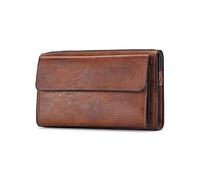 QGKWJP Portafoglio Lungo da Uomo Porta Carte di Credito Portamonete Portamonete con Cerniera Portafoglio in Pelle PU di Grande capacità, Scelta Migliore (Colore : A, Dimensioni : 19 * 11cm)