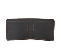 QGKWJP Portafoglio Minimalista per Uomo Donna, Mini Bifold in Pelle Sottile, Porta Carte di Credito con Tasca Frontale (Colore : Nero, Dimensioni : 12x9.5x2cm)