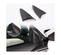 QGMKMVZZBK per Corvette C8 2020-2024 Auto ABS Console Pannello Cambio Copertura Bracciolo Porta Adesivo Protezione Modanatura Linea Maniglie Interne(Carbon Texture 30)