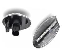 QGMKMVZZBK Per Opel Per Vauxhall Per Agila Per Mk2 2008-up Indicatori Direzione LED Per Auto Laterali Dinamici Con Flusso D'acqua Una Coppia Indicatore Direzione(Dynamic Crystal)