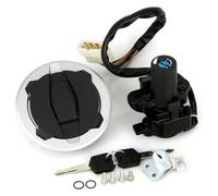 QGMKMVZZBK Porta Cellulare GPS Per Versys-X300 2017-2021/KLE 300 2021 Kit Serratura Chiave Interruttore Di Accensione Moto Coperchio Tappo Serbatoio Carburante