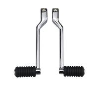 QGQFDEYUNB Leva del Cambio Pedane cambio anteriori e posteriori con punta tallone, per Street Glide, per Touring, per Softail, per Fat Boy, per Road King(Chrome Left 1 Set)