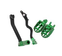 QGQFDEYUNB Leva del cambio pieghevole per moto Pedane per moto, pedane, leva del cambio, leva del freno CNC, pedale per KLX250, per KLX 250 2006 2007 2008 2009 2010 2011-2020