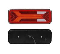 QGQFDEYUNB Luci Posteriori Luci Posteriori A LED Con Indicatori Di Direzione Scorrevoli Freno Retromarcia Fendinebbia Rimorchio Camion Roulotte Furgoni 2x Impermeabili 12V 24V 98 Luce Stop