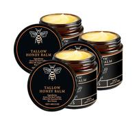 QGuoJie Balsamo di sebo di manzo biologico con miele grezzo e olio d'oliva - Crema idratante naturale per viso, corpo e mani - idrata profonda, nutre la pelle secca (3)
