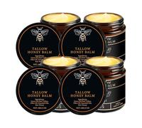 QGuoJie Balsamo di sebo di manzo biologico con miele grezzo e olio d'oliva - Crema idratante naturale per viso, corpo e mani - idrata profonda, nutre la pelle secca (4)