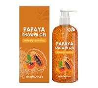 QGuoJie Gel doccia Papaya 237ml - Gel doccia sbiancante e levigante per tutti i tipi di pelle, pulizia delicata quotidiana con profumo fresco e duraturo, per uomini e donne (1)
