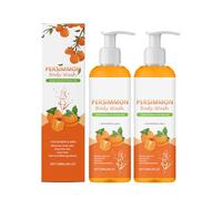 QGuoJie Persimmon Body Wash - Gel doccia deodorante naturale per una forte rimozione degli odori, pulizia profonda e idratante, profumo fresco per l'odore degli anziani (2)
