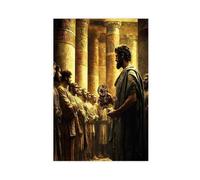 QGVBGF Poster su tela con Daedalus and King Minosse, inventore di Creta, decorazione per camera da letto, ufficio, stanza, regalo, 40 x 60 cm