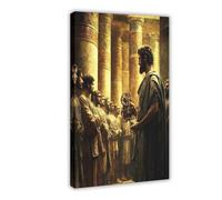 QGVBGF Poster su tela con Daedalus And King Minosse, inventore di Creta, decorazione per camera da letto, ufficio, stanza, regalo, 30 x 45 cm
