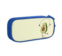 QGWDYYJQ Astuccio per cancelleria con stampa con corda di avocado, organizer portatile, Blu, Taglia unica, Portamonete