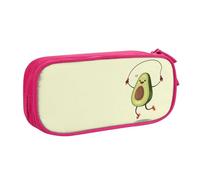 QGWDYYJQ Astuccio per cancelleria con stampa con corda di avocado, organizer portatile, rosa, Taglia unica, Portamonete