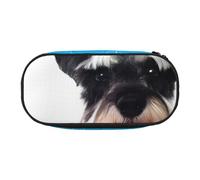 QGWDYYJQ Astuccio portatile con stampa Schnauzer ben educato, Nero , Taglia unica, Portamonete