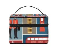 QGWDYYJQ Beauty case da viaggio con stampa con simboli dell'Inghilterra