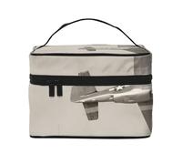 QGWDYYJQ Beauty case da viaggio con stampa di aeroplano della Seconda Guerra Mondiale