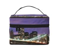 QGWDYYJQ Beauty case da viaggio con stampa di New York Night