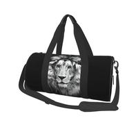 QGWDYYJQ Bella borsa da viaggio stampata leone borsa da viaggio di grande capacità