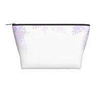 QGWDYYJQ Borsa da viaggio con stampa di fiori lilla e fiori lillà, Nero , Taglia unica