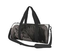 QGWDYYJQ Borsa da viaggio stampata con leone e leonessa Borsa da viaggio di grande capacità