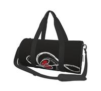 QGWDYYJQ Borsa da viaggio stampata con simboli musicali Love Borsa da viaggio di grande capacità