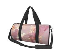 QGWDYYJQ Borsa da viaggio stampata con texture in marmo rosa Borsa da viaggio di grande capacità