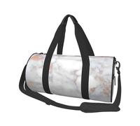 QGWDYYJQ Borsa da viaggio stampata in oro rosa con marmo bianco Borsa da viaggio di grande capacità