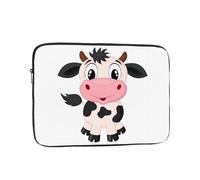 QGWDYYJQ Borsa protettiva per computer portatile con stampa di mucca di latte del fumetto