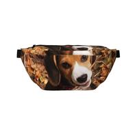 QGWDYYJQ Carino Beagle stampato Crossbody Marsupio Marsupio Borsa da viaggio, Nero , Taglia unica