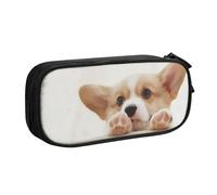 QGWDYYJQ Carino Corgi - Astuccio per cancelleria con stampa di corgi, Nero , Taglia unica, Portamonete