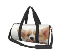 QGWDYYJQ Carino Corgi Stampato Borsa da Viaggio Grande Capacità Borsa Bagagli
